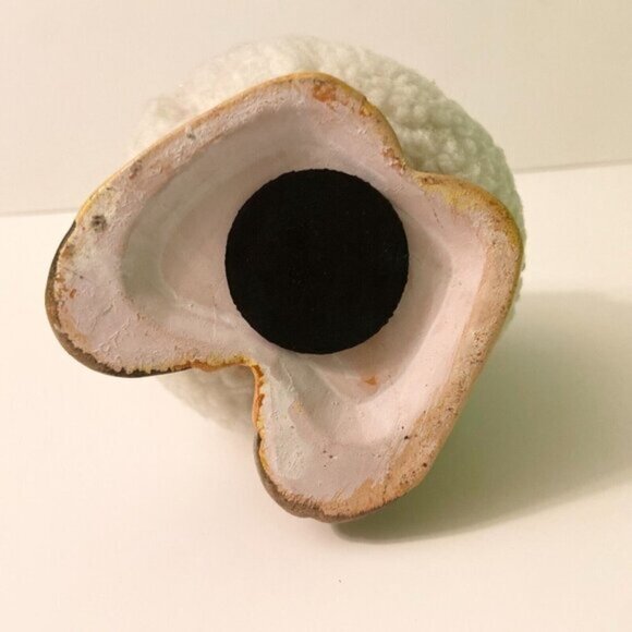 Vintage Lamb Coin Bank with Outfit 6 Inch Tall Ceramic  Sheep Figurine - Picture 7 of 13